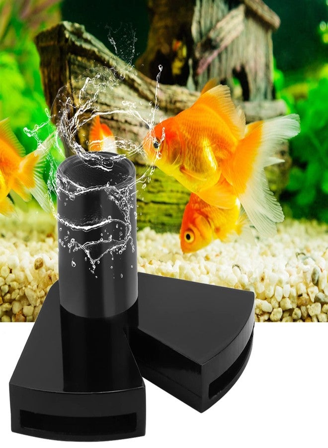 Ichiias Aquarium Water Outlet, Acrylic Fish Tank Double Duckbill Nozzle Rotate Flowing Pipe Water Outlet Return Aquarium Extended Rotating Water Outlet Fish Tank Pump Fitting - Image 1